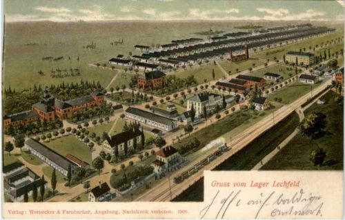 Gruss vom Lager Lechfeld - Litho