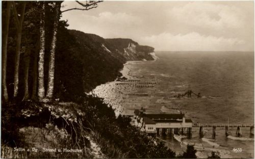 Ostseebd Sellin auf Rügen - Strand und Hochufer
