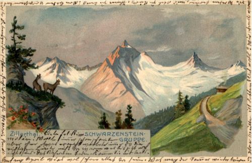 Zillertal - Schwarzenstein Gruppe - Litho