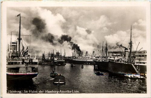 Hamburg, Im Hafen der Hamburg-Amerika-Linie