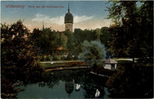 Wittenberg, Blick auf die Schlosskirche