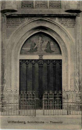 Wittenberg, Schlosskirche, Thesentür
