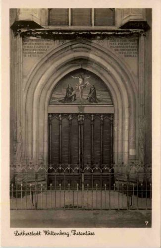 Wittenberg, Schlosskirche, Thesentür