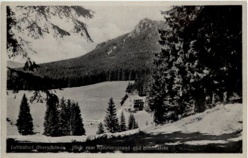 Oberschönau, Blick zum Kanzlersgrund und Höhenstein