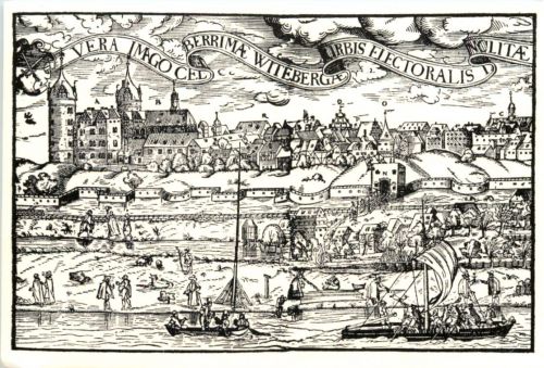 Wittenberg, Holzschnitt aus 1611