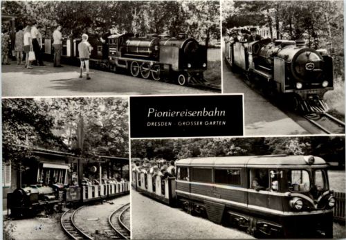 Dresden, Pioniereisenbahn, Grosser Garten, Div. Bilder