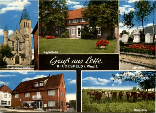 Gruss aus Lette Kr. Coesfeld, div. Bilder