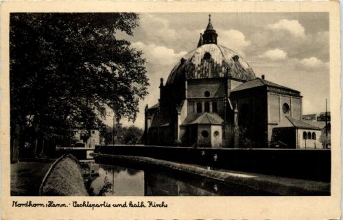Nordhorn - Vechtepartie und Kath. Kirche