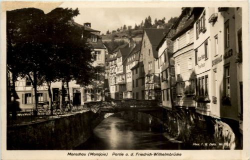 Monschau-Montjoie, partie a.d. Friedrich-Wilhelm-Brücke