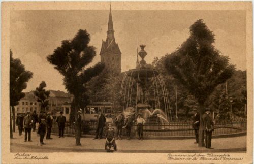 Aachen, Brunnen auf dem Kaiserplatz