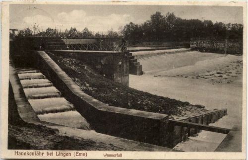 Hanekenfähr bei Lingen Ems, Wasserfall