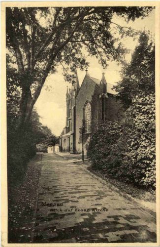 Meppen, Blick auf Ev. Kirche