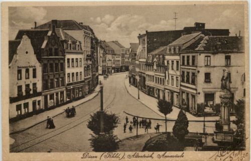 Düren, Altenteich mit Anna-Säule