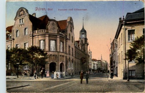 Düren, Postamt und Cölnstrasse