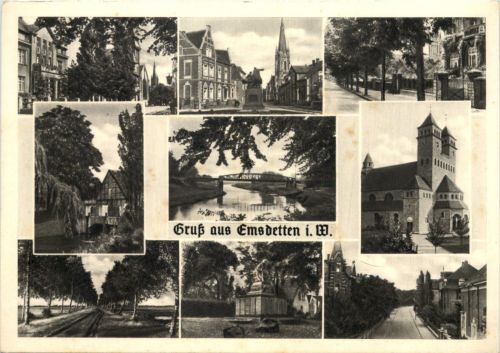 Gruss aus Emsdetten i. W., div. Bilder