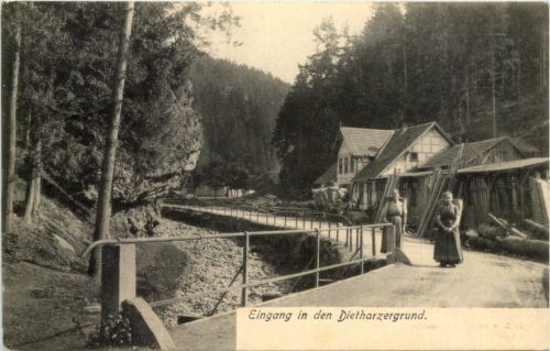 Tambach - Dietharz, Eingang in den Dietharzergrund