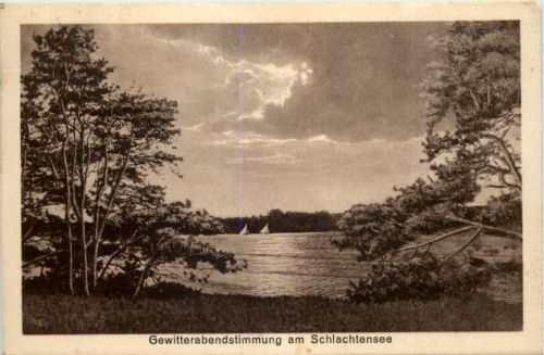 Gewitterabend am Schlachtensee