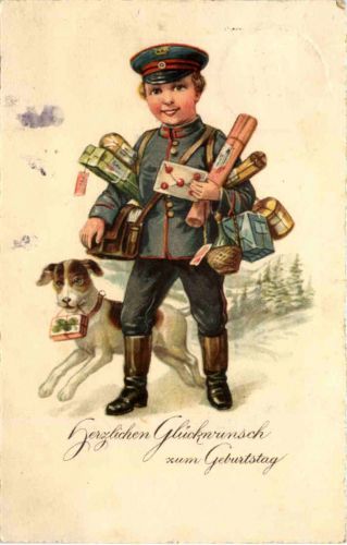 Geburtstag - Postbote