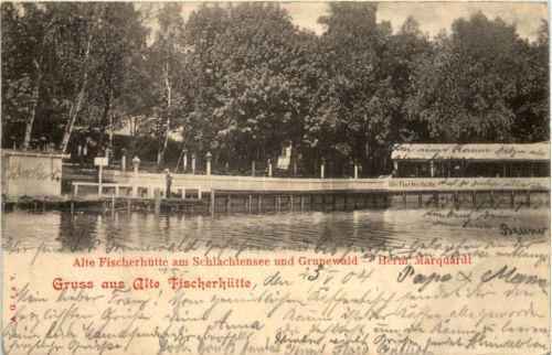 Schlachtensee - Gruss aus Alte Fischerhütte
