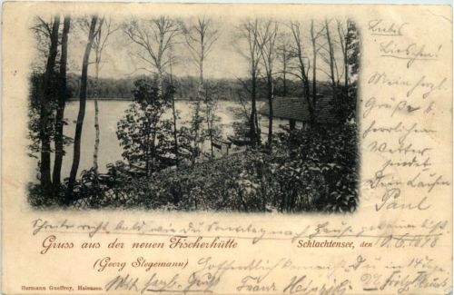 Schlachtensee - Gruss aus der neuen Fischerhütte