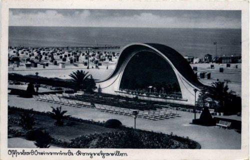 Ostseebad Swinemünde - Konzertpavillon - Feldpost Kriegsmarine
