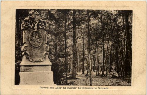 Entenpfuhl im Soonwald - Denkmal des Jäger aus Kurpfalz