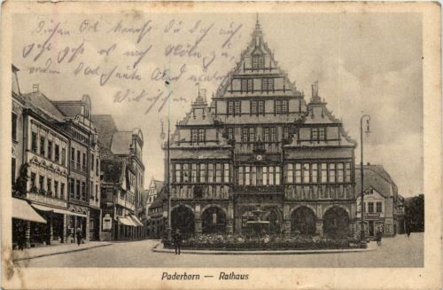 Paderborn - Rathaus - Feldpost Ostoennen