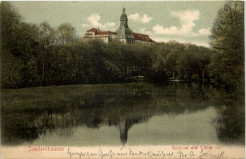 Sondershausen - Schloss mit Teich
