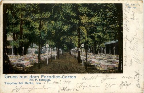 Treptow bei Berlin - Gruss aus dem Paradies Garten