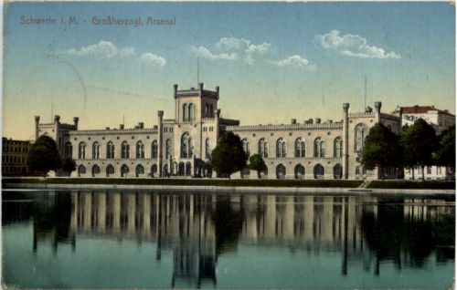 Schwerin - Grossherzogl. Arsenal - Feldpost Vereinslazarett