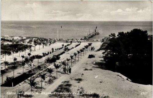Ostseebad Baabe auf Rügen - Promenade zum Strand