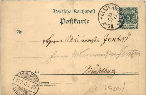 Ganzsache Elsterwerda