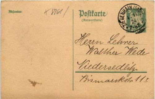 Ganzsache Ziegenhain