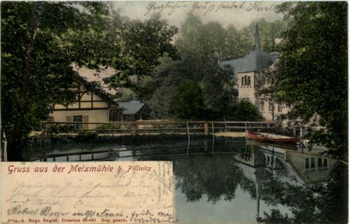Gruss aus der Meixmühle bei Pillnitz