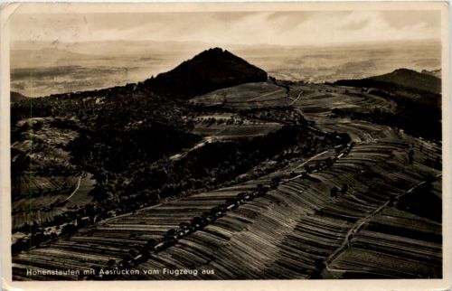 Hohenstaufen mit Aasrücken vom Flugzeug aus