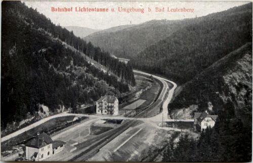 Bahnhof Lichtentanne u. Umgebung b. Bad Leutenberg
