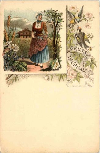 Gruss vom Thurgau - Litho Carl Künzli
