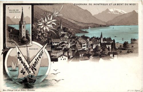 Souvenir de Montreux - Litho Schlumpf