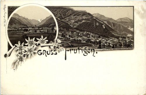 Gruss aus Frutigen - Litho