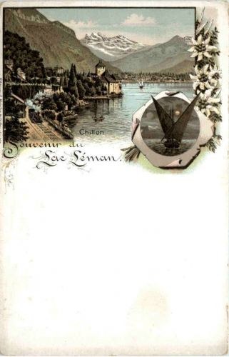 Souvenir du Lac Leman - Litho