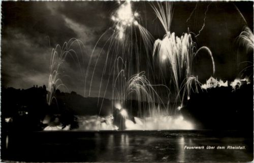 Schaffhausen - Feuerwerk über dem Rheinfall