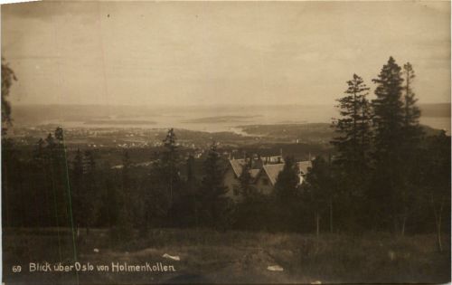 Blick über Oslo von Holmenkollen