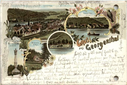 Gruss aus Georgenthal - Litho