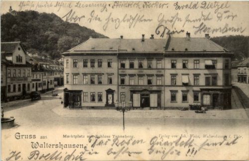 Gruss aus Waltershausen - Marktplatz