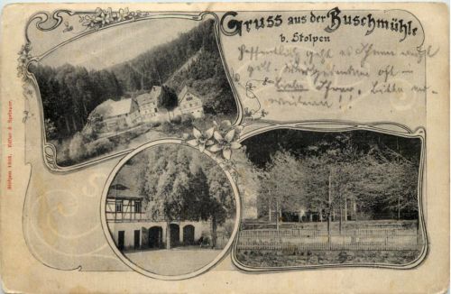 Gruss aus der Buschmühle bei Stolpen