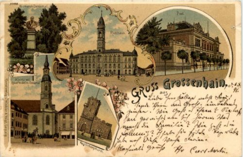 Gruss aus Grossenhain - Litho