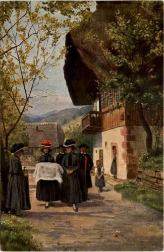 Schwarzwald - Künstler AK H. Hoffmann