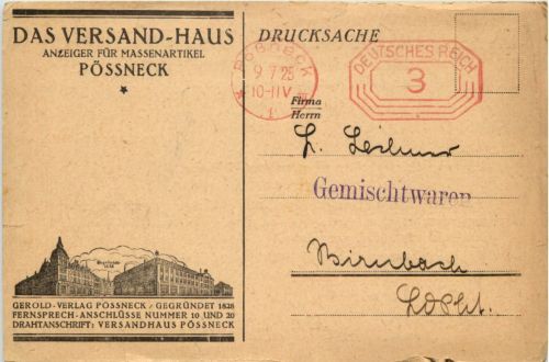 Poessneck - Versand Haus