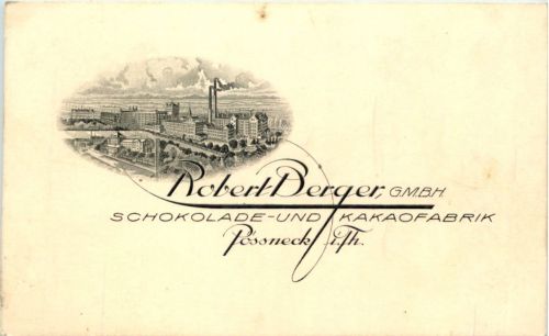 Poessneck - Robert Berger Schokolad und Kakaofabrik
