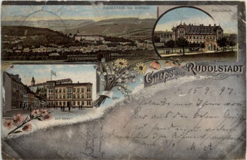Gruss aus Rudolstadt - Litho